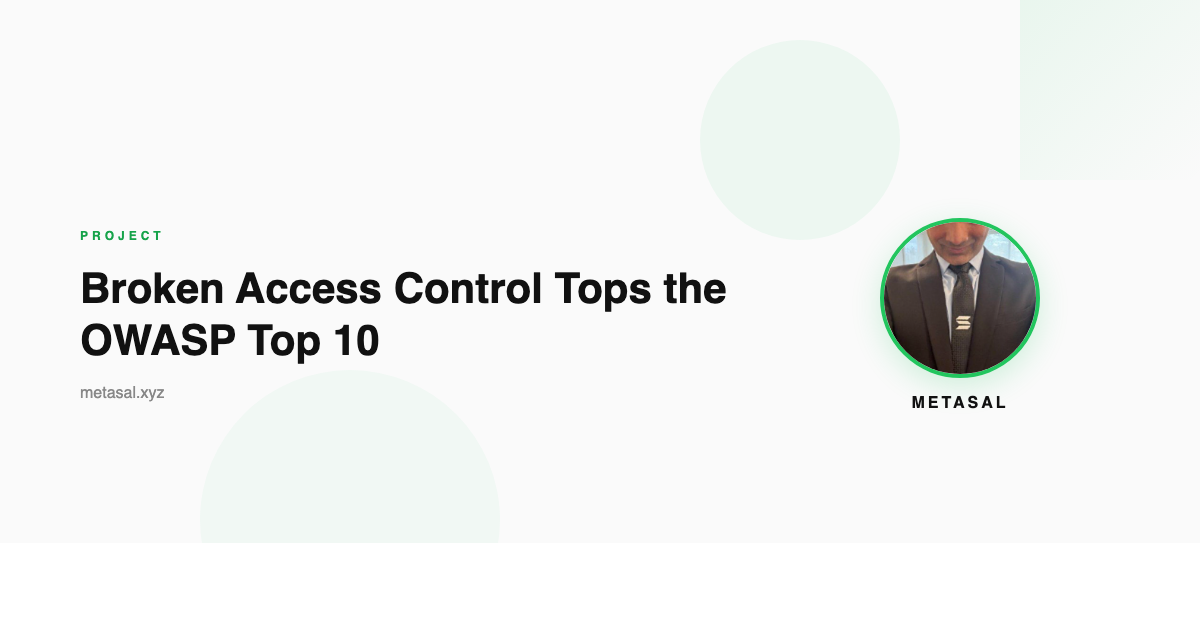 Broken Access Control Tops the OWASP Top 10