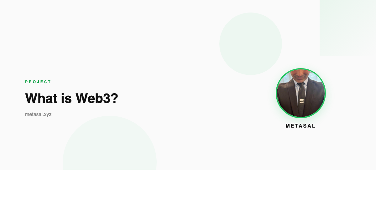 What is Web3?